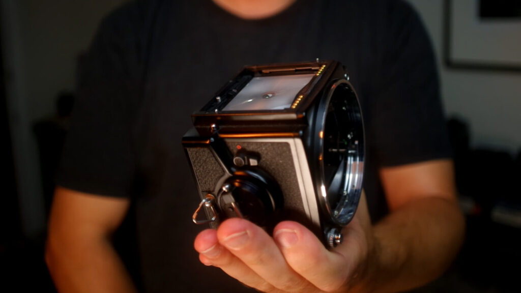 Bronica ETRS body only with finder, back and lens removed